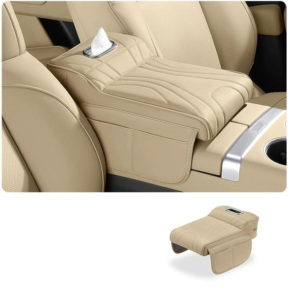 Car Armrest Pad For Toyota Land Cruiser Prado LC250 2024 2025 Car Box Height Increase Protective Cover Storage Bag Auto Styling