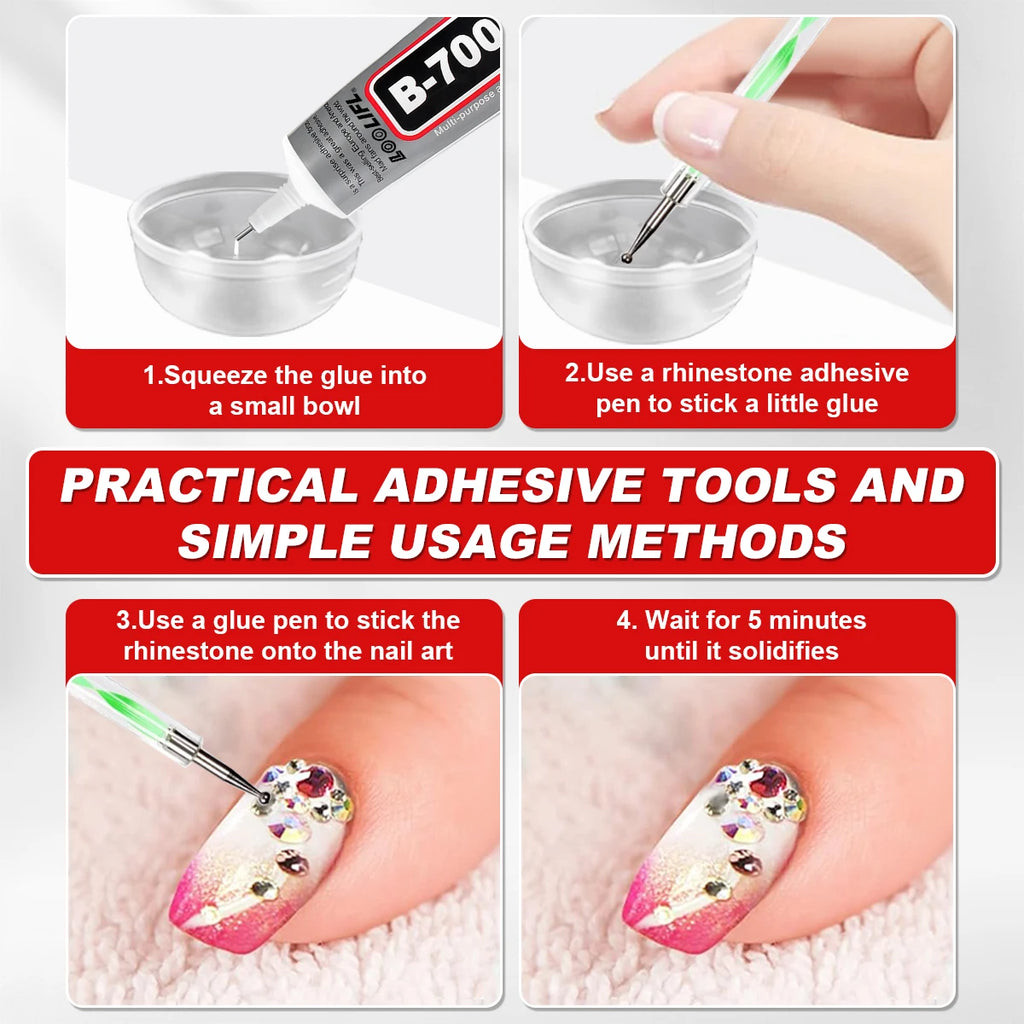 B7000 super glue, handmade DIY, super nail glue, mobile phone repair glue, jewelry glue is transparent, odorless and detachable,