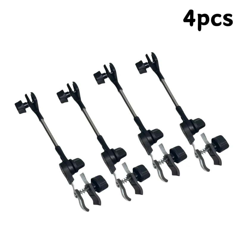 Adjustable Fishing Chair Umbrella Clamp Universal Outdoor Chair Umbrella Holder 360° Rotate Sun Shade Parasol Mount Clip Bracket