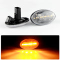 2PCS Clear Lens LED Side Marker Turn Signal Lights Canbus For Subaru Liberty 00-03 Forester 00-07 11-13 Impreza WRX STI 02-07