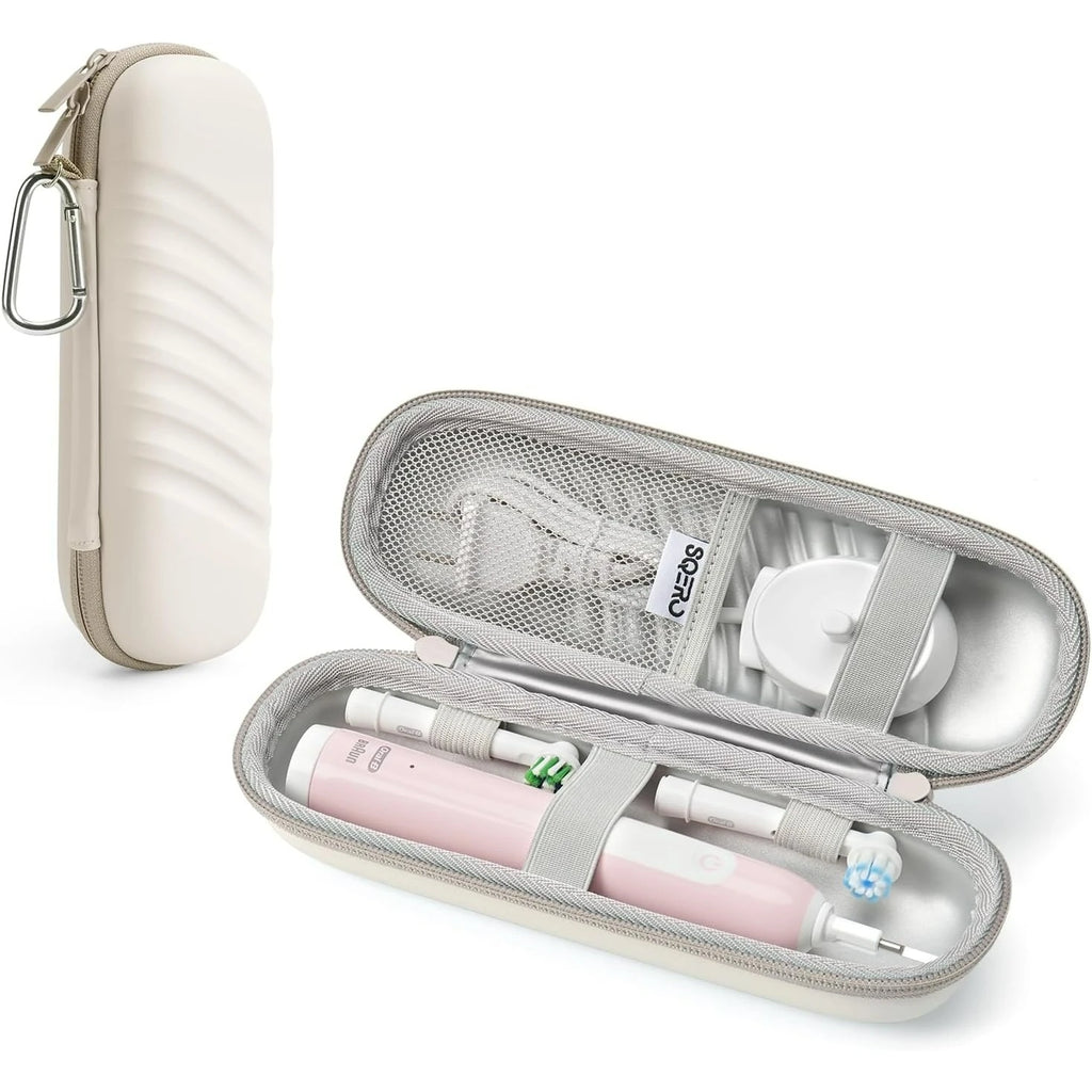 Electric Toothbrush Case for Oral-B Pro/iO/Philips Sonicare, Waterproof Traveling Storage Bag with Mesh Pocket Covers Protection