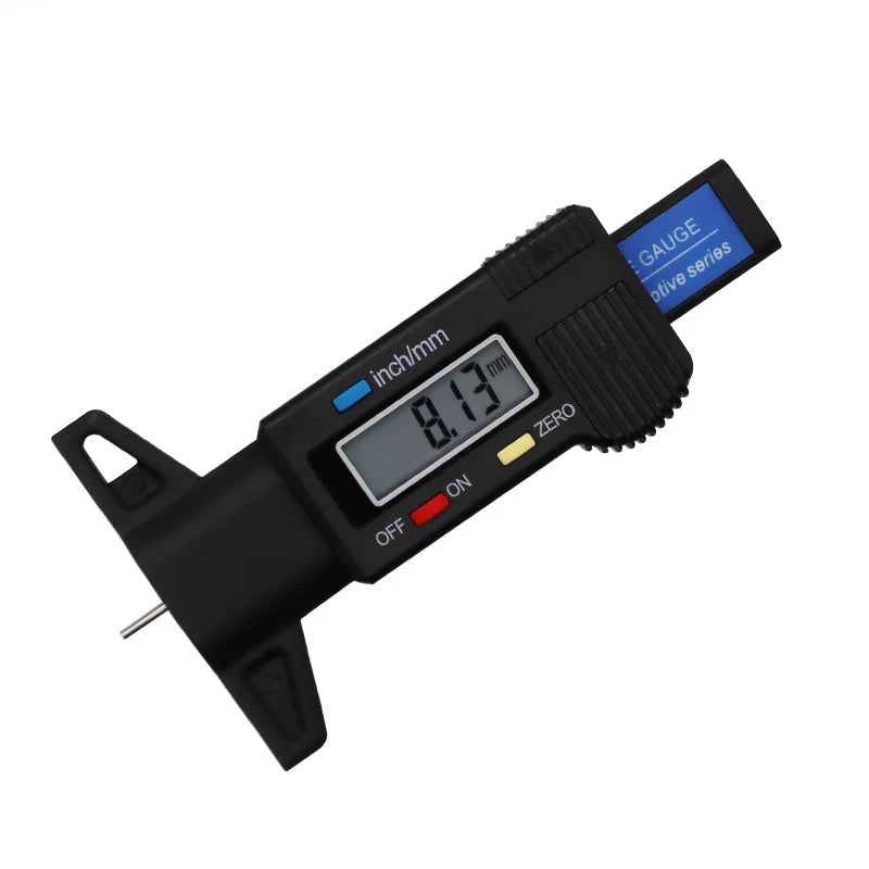 Digital Car Tyre Tire Tread Depth Gauge Meter Measurer Tool Caliper Thickness Gauges Tread Brake Pad Shoe Tire Monitoring System