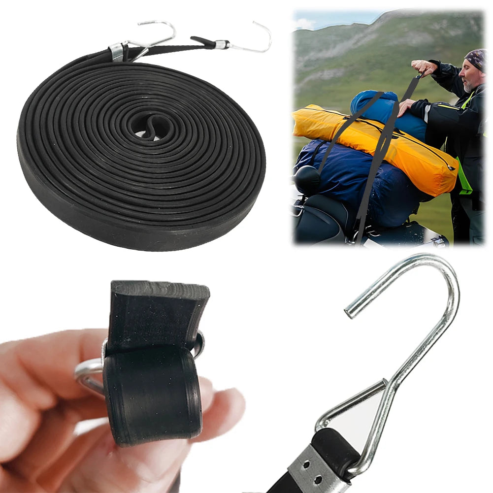 2.5M/3.5M/5M Bungee Cords with Hooks Extra Long Bungee Strap Ropes Rubber Luggage Roof Rack Strap Strong Elastic Rope Fixed Band