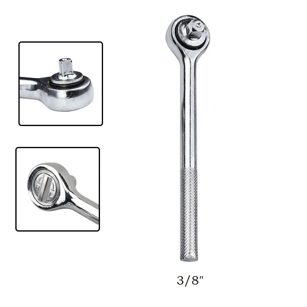 1/4 3/8 1/2 High Torque Ratchet Wrench Socket Quick Release Square Heads Spanner For Cars Boats Trucks Maintenance Tools -Parts
