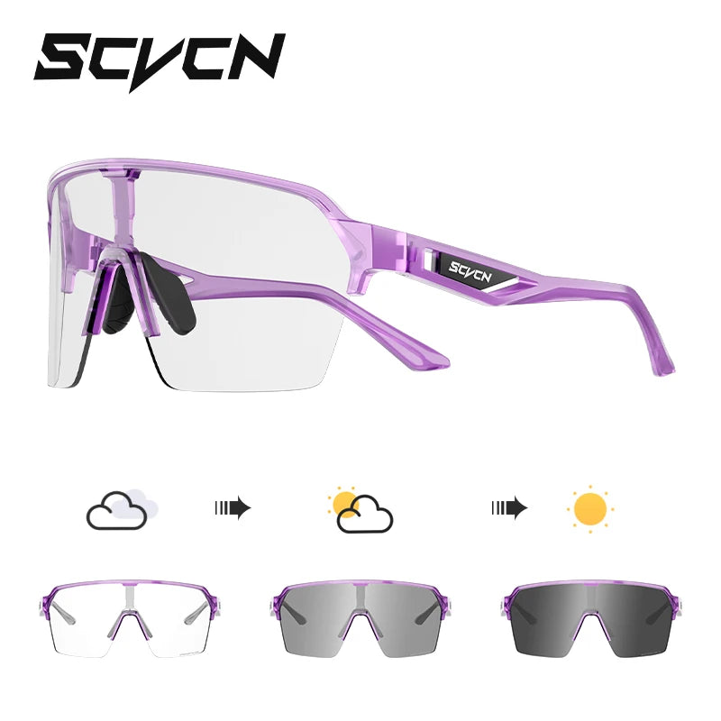 SCVCN Cycling Glasses Sunglasses for Men Outdoor Sports Glasses UV400 Hiking Eyewear MTB Road Cycling Goggles Bicycle Women