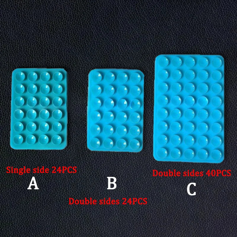 Silicone World Square Silicone Mobile Phone Fixing Suction Cup Car Mounted Bracket Phone Case Universal Anti Slip Suction Cup