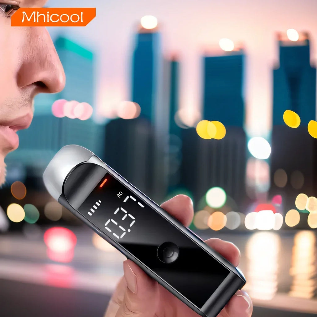 Digital Alcotester new alcoholmeter breath alcohol tester Breathalyzer can OEM color for home/personal use/HM1000