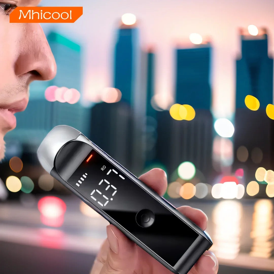Digital Alcotester new alcoholmeter breath alcohol tester Breathalyzer can OEM color for home/personal use/HM1000