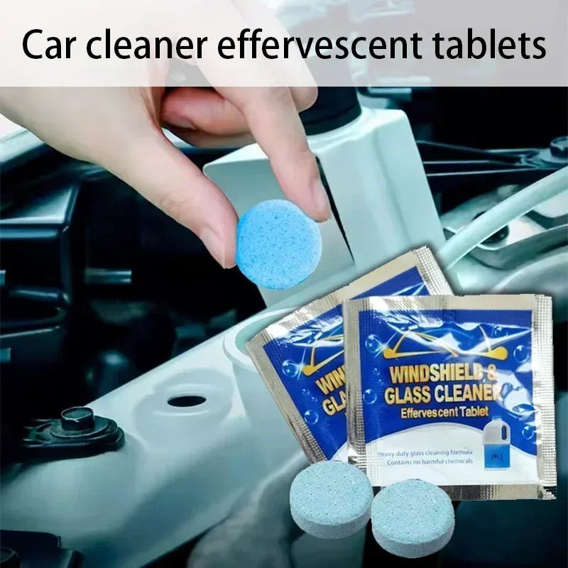 Solid Cleaner Car Windshield Washer Fluid Concentrated Effervescen Tablets for Car Room Kitchen Window Glass Cleaning
