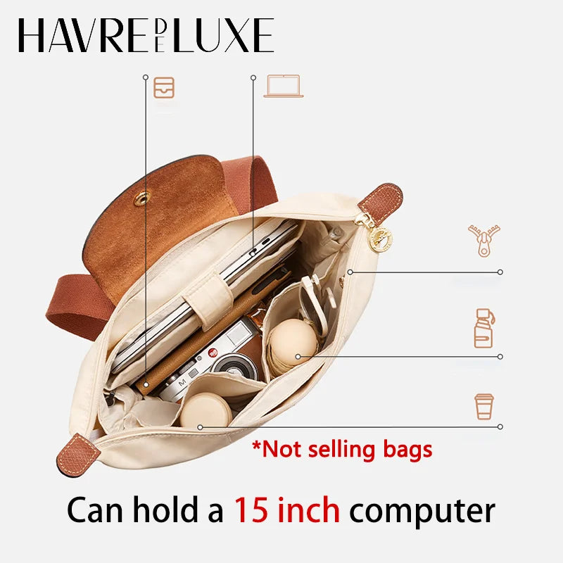 Bag Organizer Insert For Longchamp Backpack Storing Computer Water Bottle Easy To Find Nylon Durable Bag Support Bag Accessories