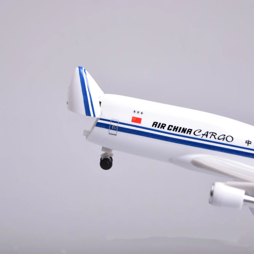 20CM Scale Aircraft AIR CHINA Cargo B747 Airlines Openable Cargo Door ABS Model Miniature Airplane Toy Model Boys Toys Children