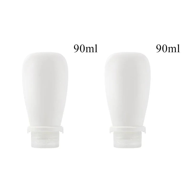 1/2/3pcs 90Ml Travel Silicone Refill Bottle, Shower Gel, Shampoo Refill Bottle, Squeeze Refill Empty Bottle