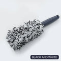 SEAMETAL Car Wheel Cleaning Brush Ultra Soft Microfiber Deep Clean Tire Brush Super Absorbent Scratch-Free Car Detailing Tool