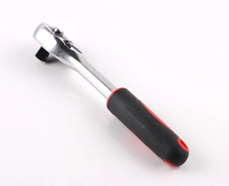 24 Teeth 1/4" Drive Quick Release Ratchet Socket Wrench Hand Repairing Tool with 8 pcs 5-12mm Socket Wrench
