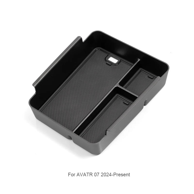 Car Armrest Box Storage For For AVATA 07 2024-Present ABS Under Center Console Organizer Tray Door Tidying Box Auto Accessory