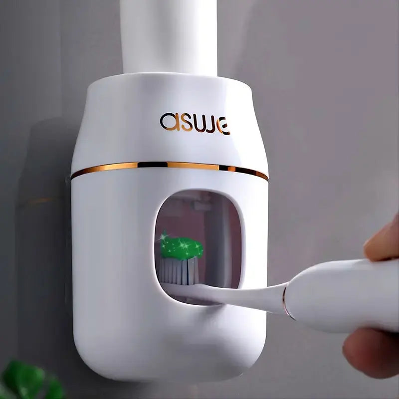 Upgrade Your Bathroom with This 1pc Toothpaste Squeezer and Storage Rack for Easy Automatic Refills