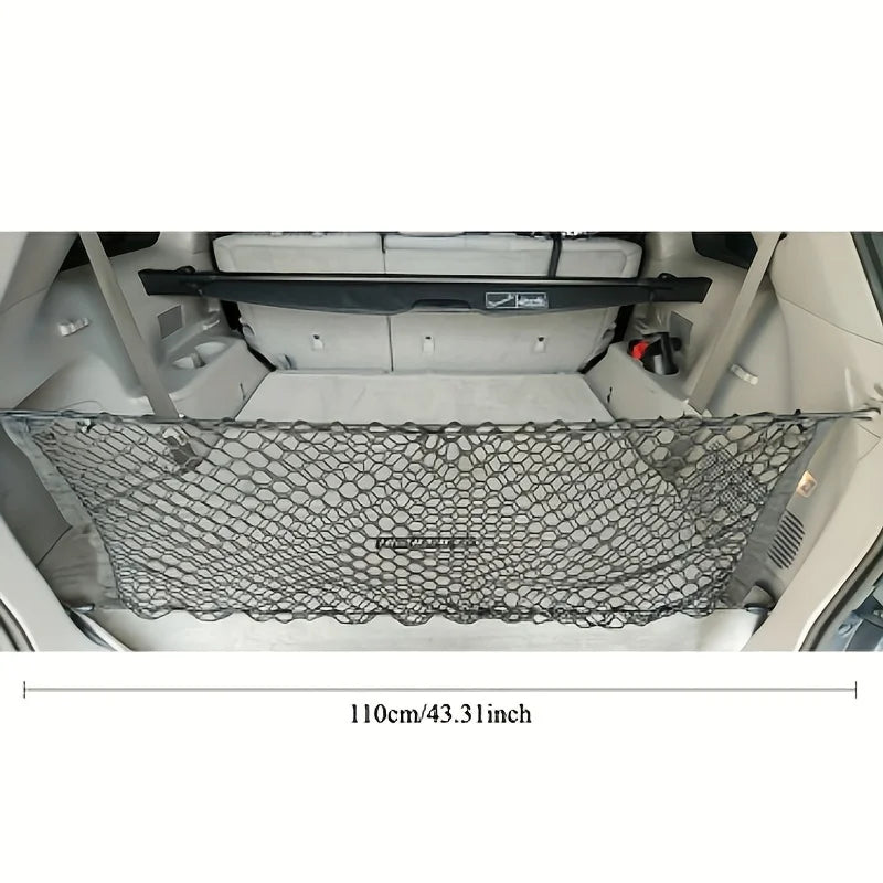 1PC Cargo Net with Fixing Hooks Adjustable Elastic Net for The Trunks of SUVs Cars and Trucks Car Trunk Interior Accessories