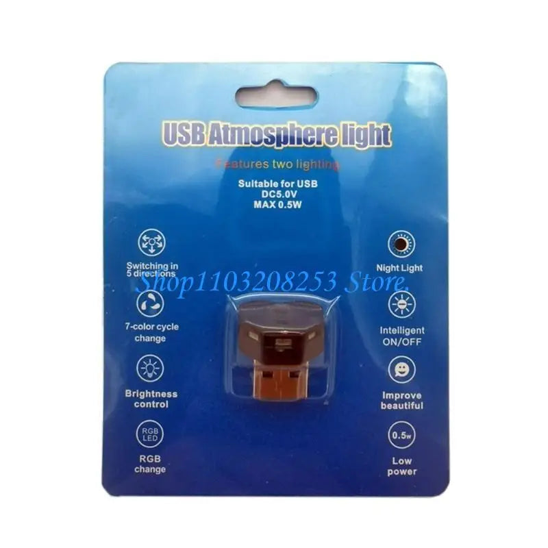 R6FA Night Light And Ambient Lamp USB A Type C Powered Energy Efficient LED For Room