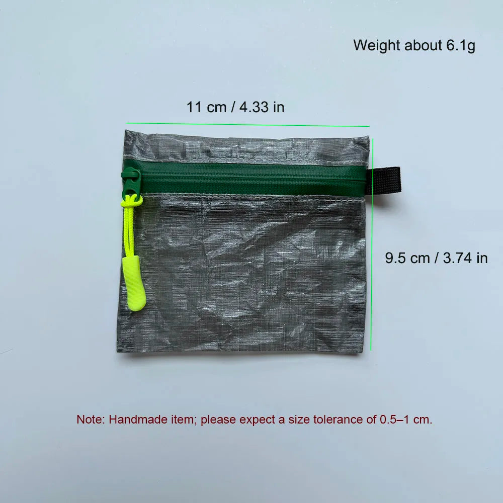 DCF Mini Storage Bag Ultralight YKK Zipper Pouch Coin Wallet Outdoor Camping Hiking Waterproof Orgainizer Sack For Earphone