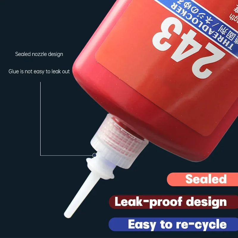 10/50ML Threadlocker Screw Glue Quickly Cured Thread Locking Agent Anaerobic Adhesive Corrosion-Resistant Anti-Loosening Glue