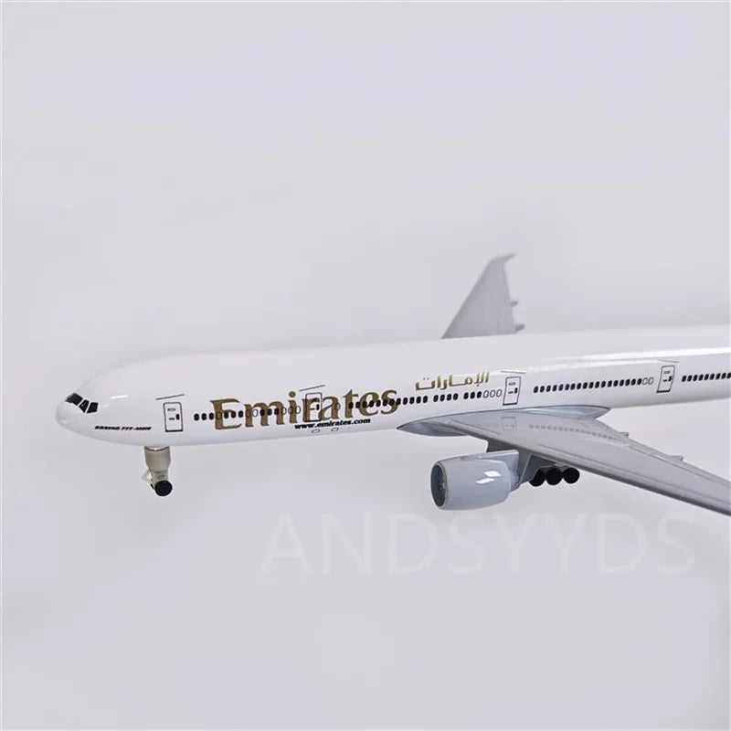 20cm scale aircraft	B777 Emirates Airlines Toy planes w Landing Gears Metal Replica Model airplanes Children toy Christmas gift