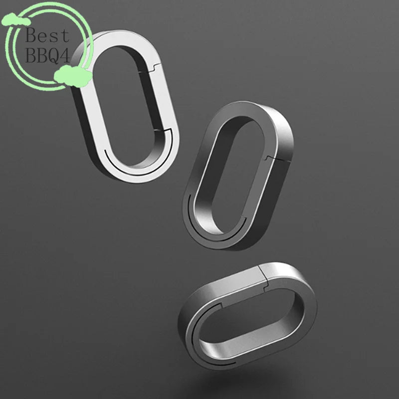 (BBQ4)Titanium Alloy Mini Key Ring Connection Buckle Universal Joint Auxiliary Ring Connection Bayonet Ring Personality