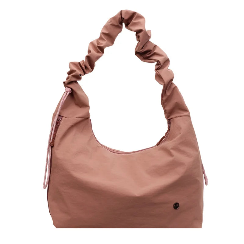 New Women Crossbody Bags Fashion Nylon Tote Shoulder Bag Large Capacity Lazy Style Korean Version Texture Casual Bags for Travel