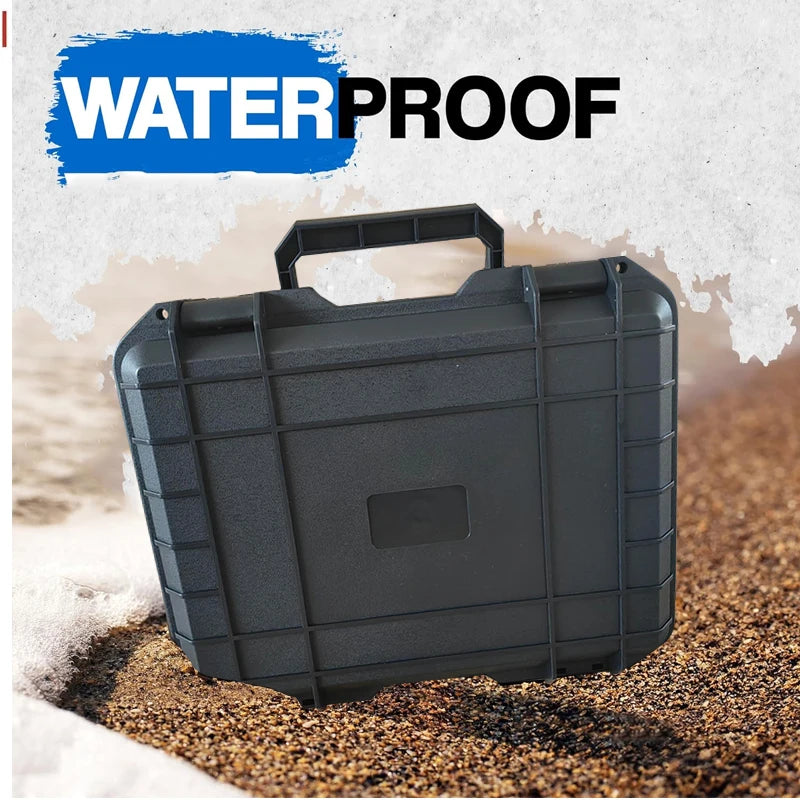 Waterproof Hard Shell Tool Box Pelican Style ABS Case for Mechanics Heavy Duty Equipment Storage Organizer with Lock Hard Shell