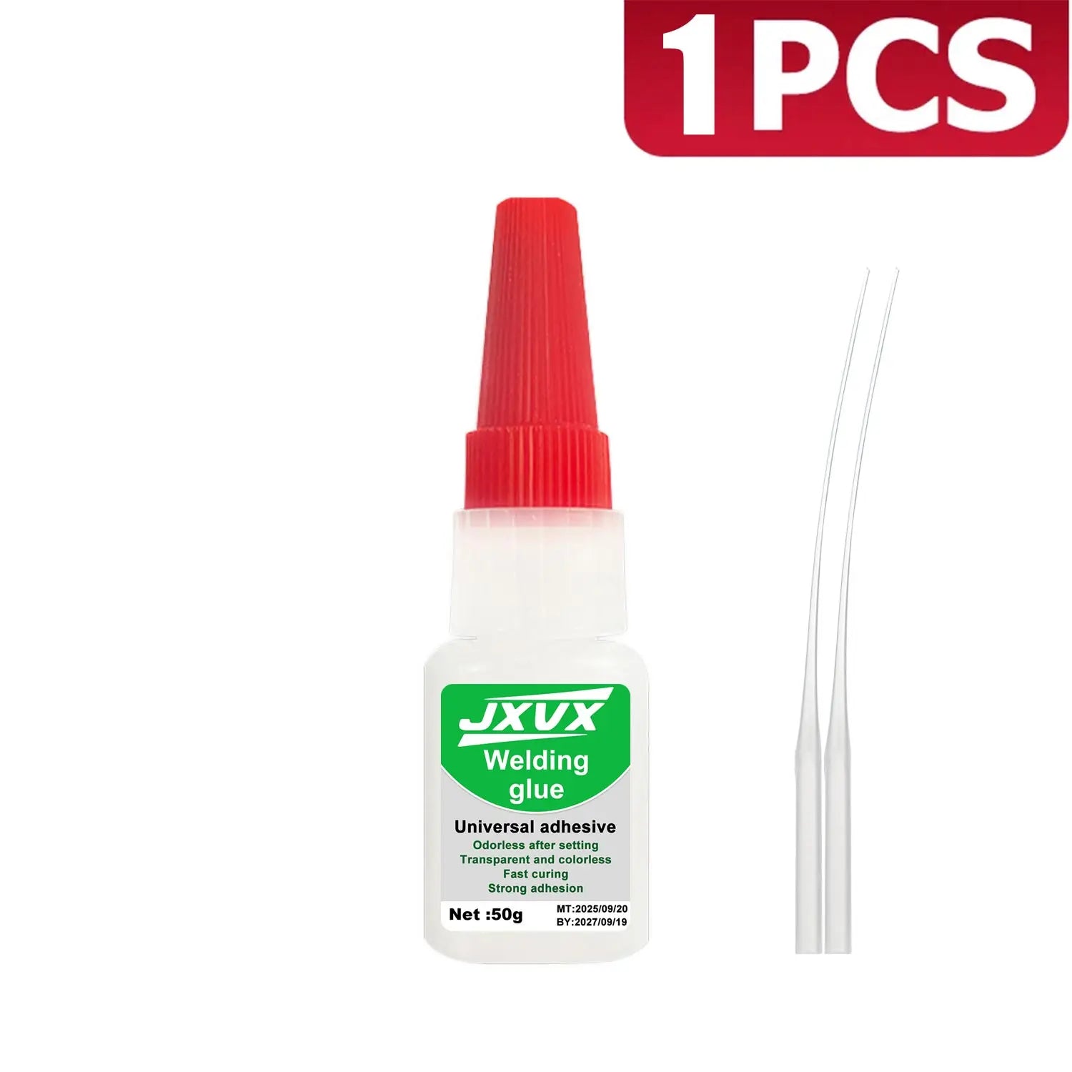 LOOLIFL 50g High Strength Oil-based Glue for Welding, Oil-based Super Glue, High Quality CA Glue - Universal Instant Adhesive for Resin Ceramics Metal Glass Wood, Complimentary Precision Dispenser.