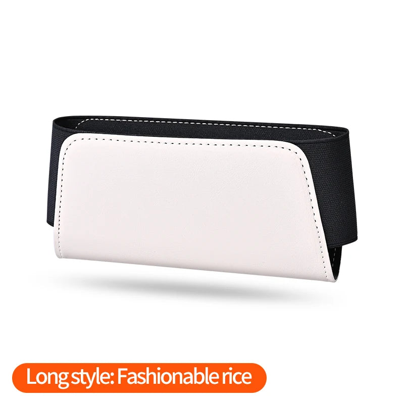 Car Glasses Organizers Pocket Bags Leather Car  Adhesive Storage Box Collecting Bag Cards Phone Key Sticky Pouch In Car Interior