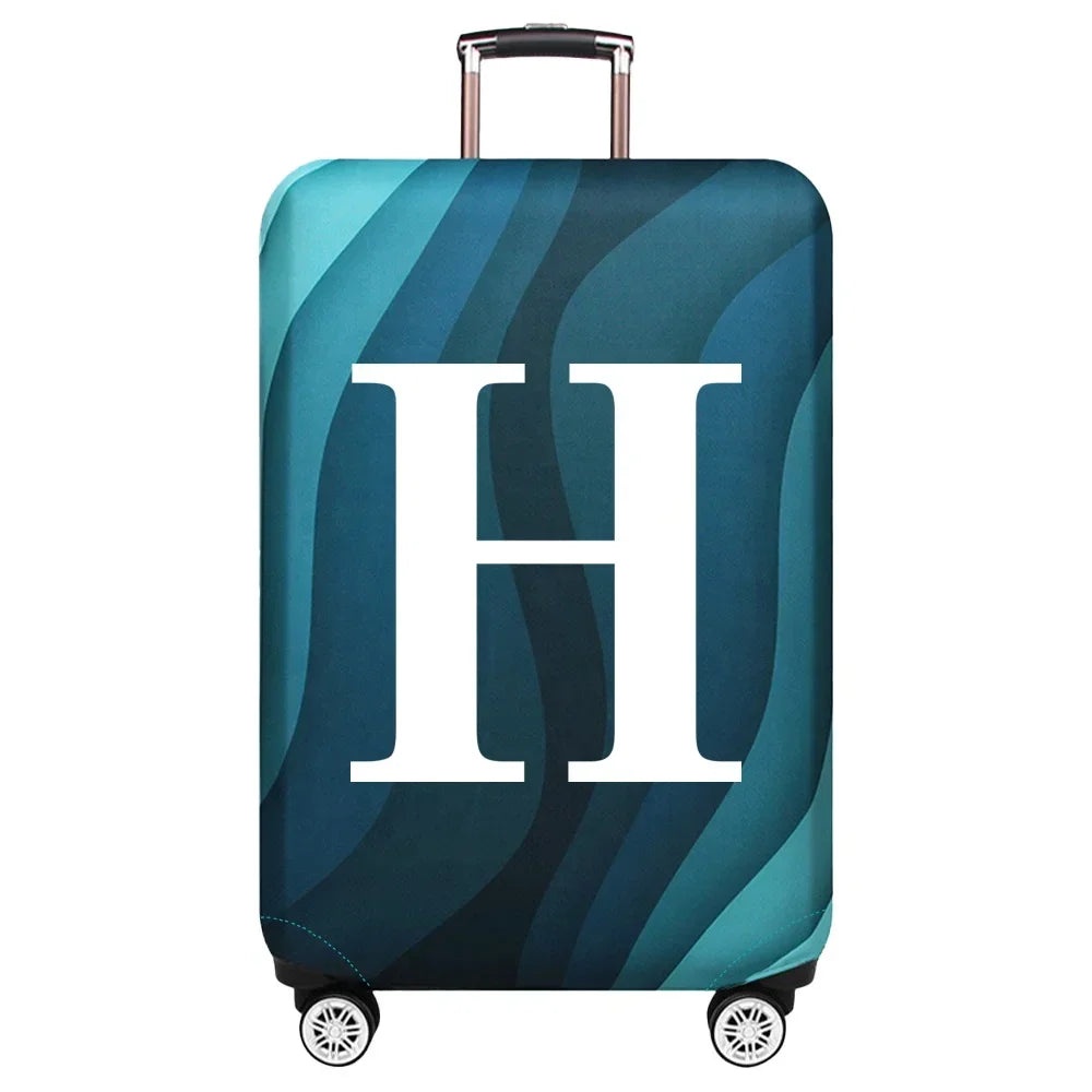 Luggage Cover Travel Suitcase Protective Cover White Series Dust-Proof Stretch Fabric for 18-32inch Baggage Case