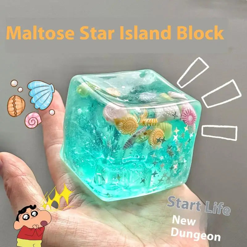 1Pcs Slow Rise  Toys For Kids And Adults Taba  Stress Balls Cube Ocean Sensory  Toy Squeeze Relax Gift