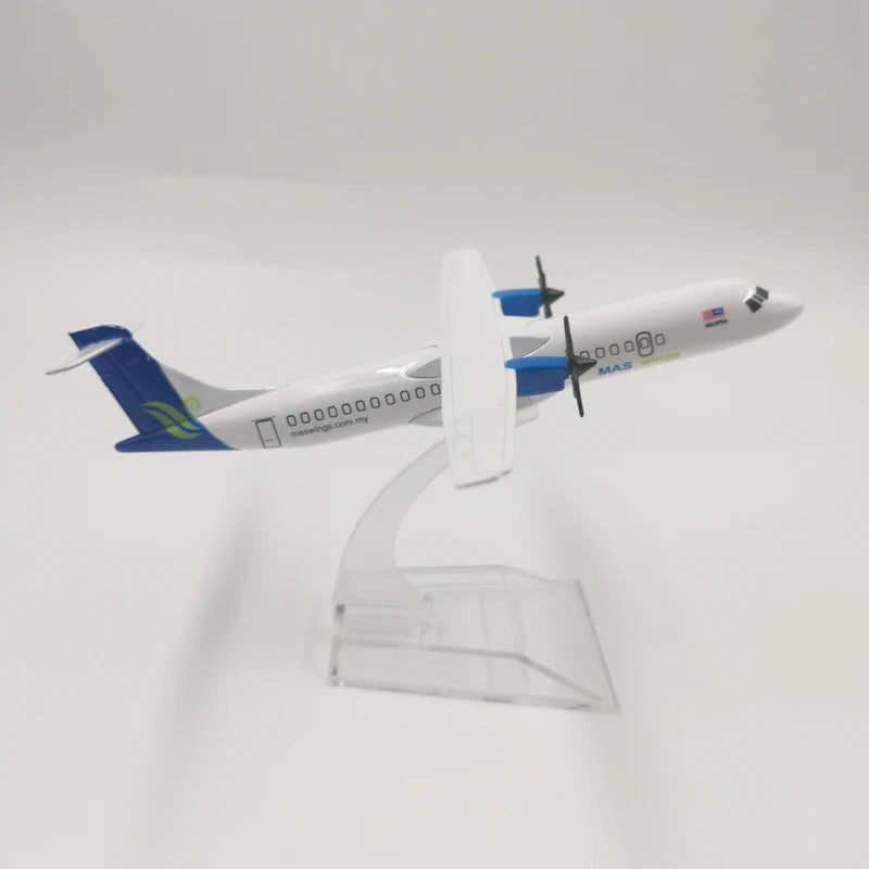 JASON TUTU 16cm Malaysia Airlines East Horse ATR72-600 Plane Airplane Model Aircraft Model Diecast Metal 1/400 Scale Planes