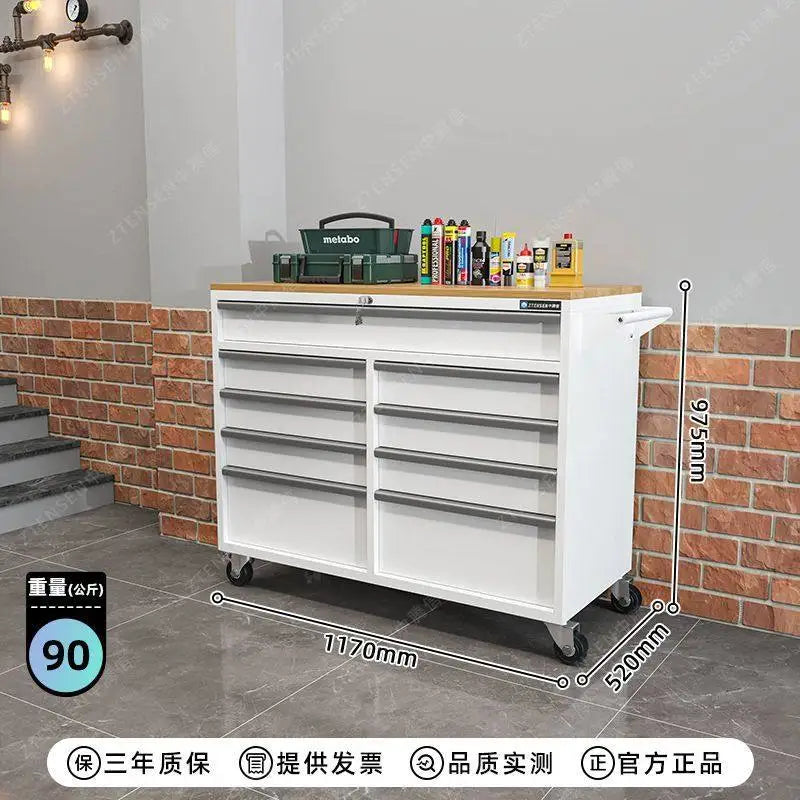 Creative Mobile Tool Cart Workshop Multi-function Storage Cabinet Workbench Heavy Tool Packaging Gereedschapskist XY40GJG