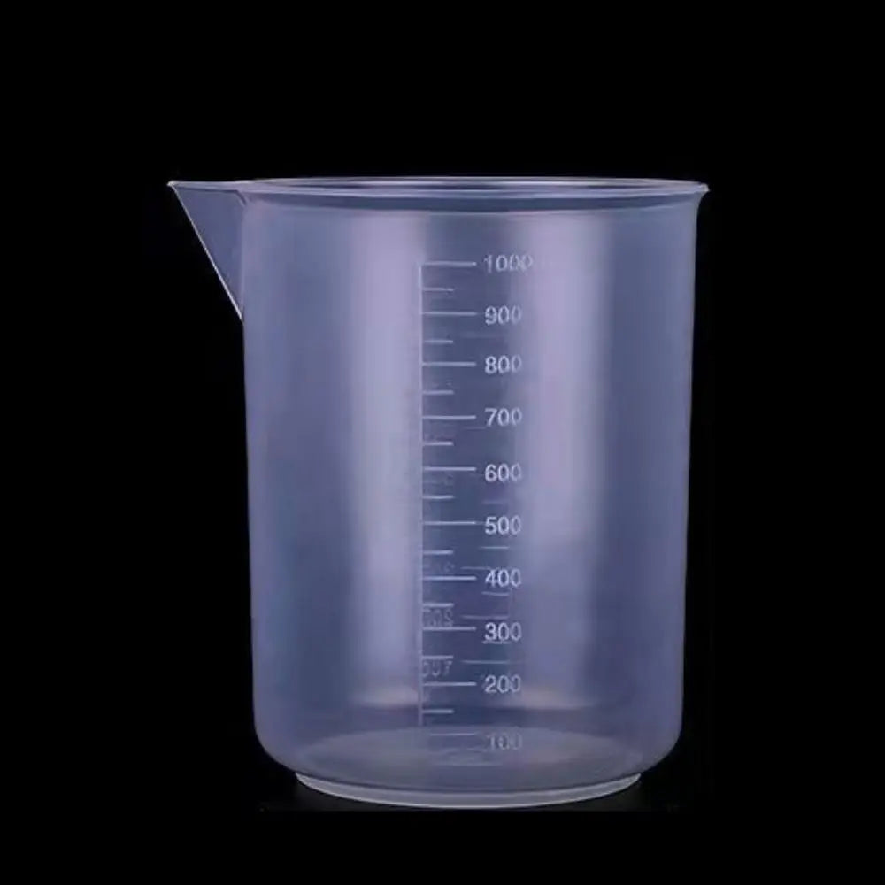 Portable Reusable Thickened Plastic Transparent for Kitchen Laboratory Test Mixing Cups Measuring Cup Graduated Cylinder Beaker