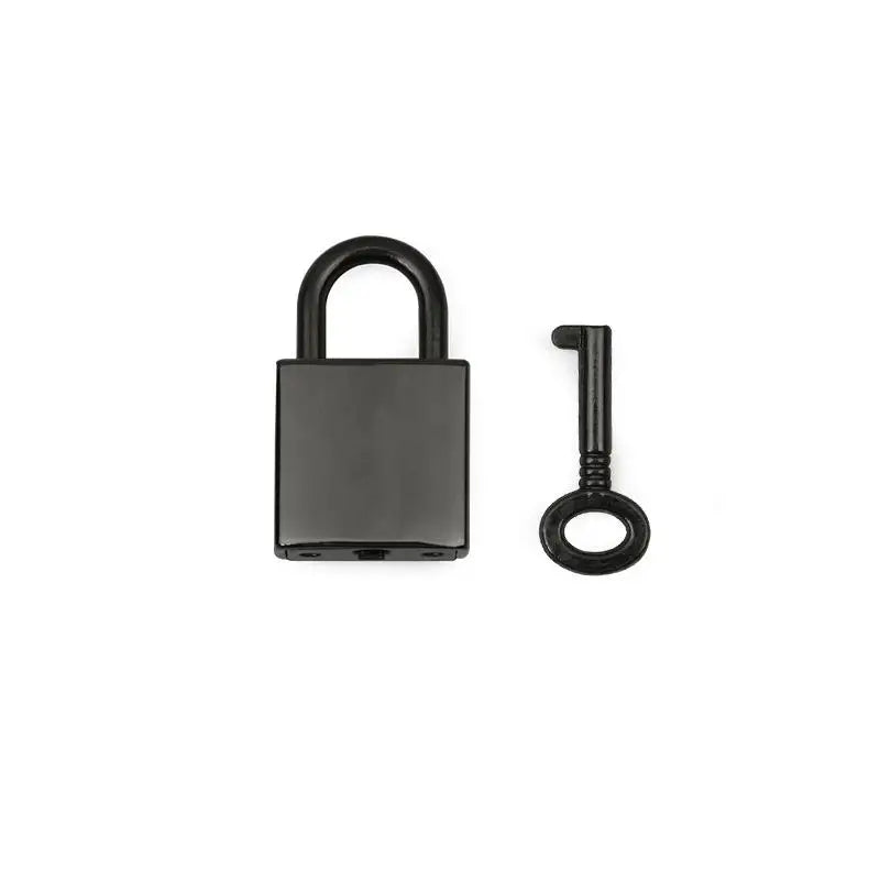 Portable Mini Metal Padlock Durable Anti-Theft Luggage Lock with Keys for School Locker Travel Baggage Storage Box