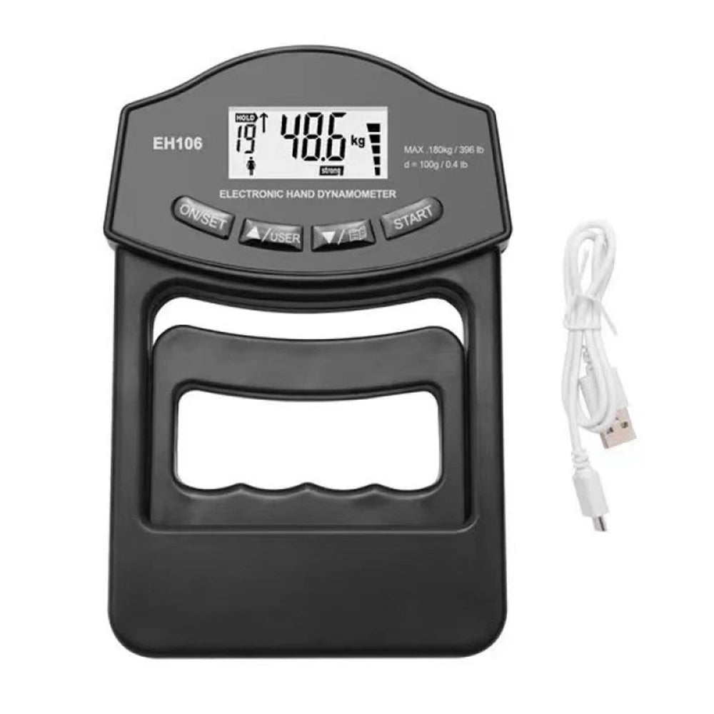 Grip Strength Tester 265Lbs/120Kg Digital Hand Dynamometer Grip Strength Meter USB LCD Screen Hand Grip for Power Training
