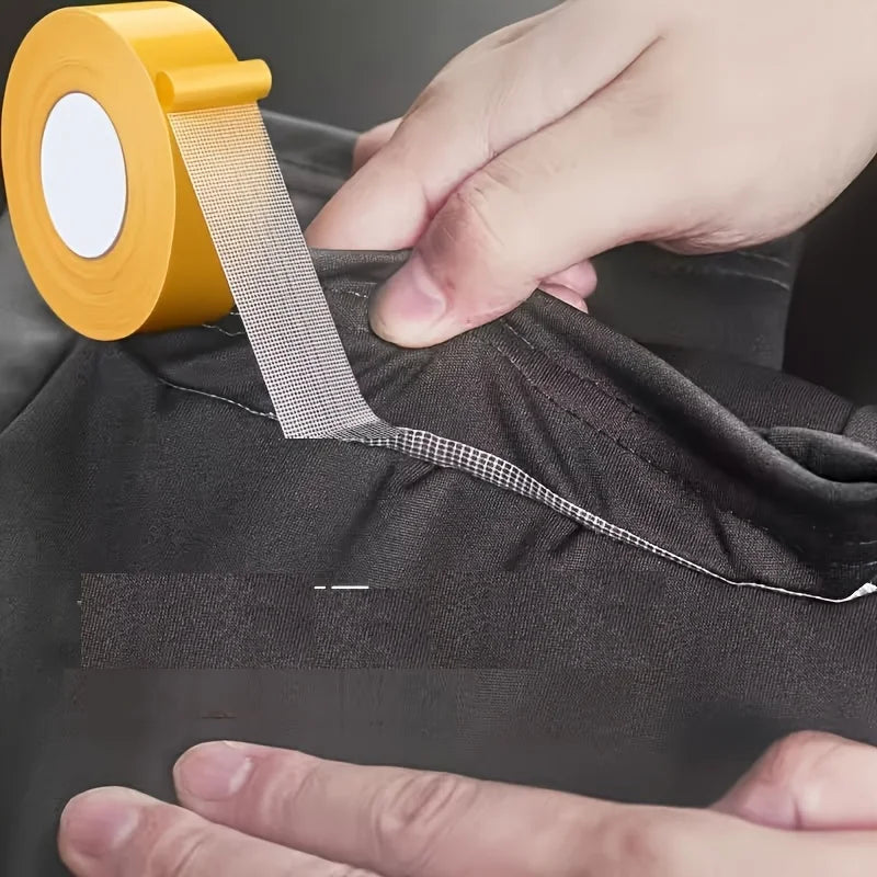 2 Rolls of Strong Adhesive Double-Sided Tape Specifically Designed for Fabric, Free from Seams and Burns