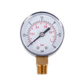 70*50*22mm Low Pressure Gauge For Fuel Air Oil Gas Water 50mm 0-15 PSI 0-1 Bar 1/4 BSPT