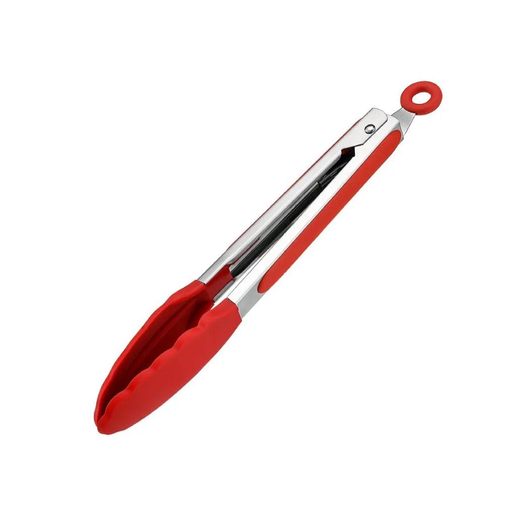 7/9/12inch Silicone Kitchen BBQ Tongs Stainless Steel Locking Cooking Tongs with Silicone Tips Non-Slip Food Tongs for Cooking