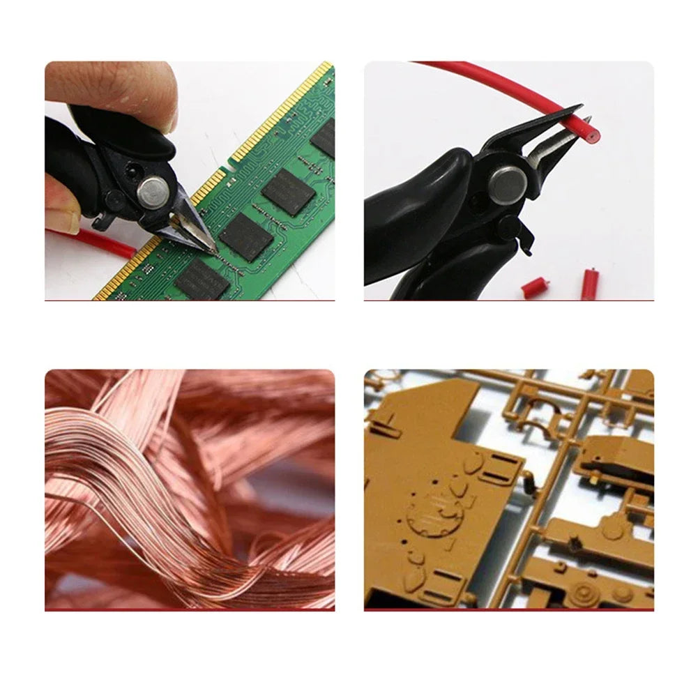 DIY Wire Cable Cutting Side And Convenient Electrical Nippers Sturdy Construction Wire Cable Cutters And Convenient