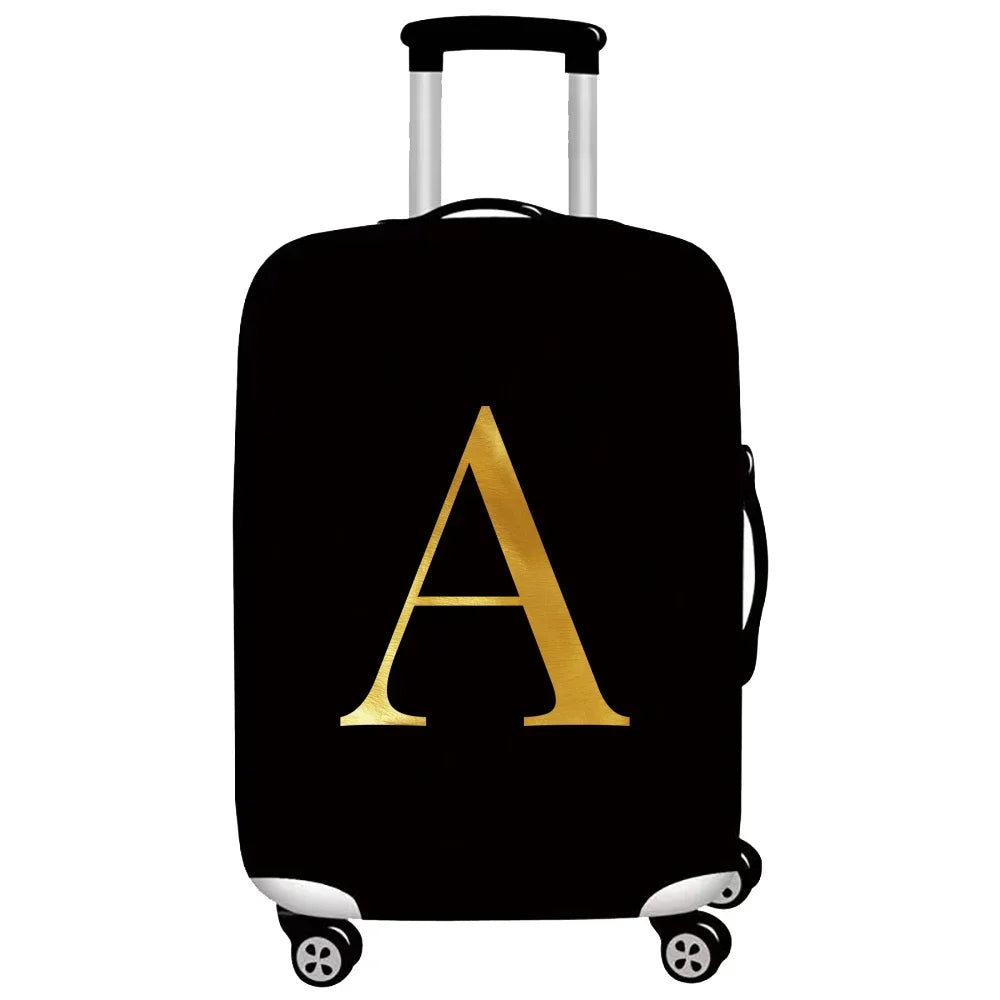 Luggage Cover Stretch Fabric Suitcase Protector Baggage Dust Cover Suitable 18-32 Inch SuitcaseTravel Organizer letter Series