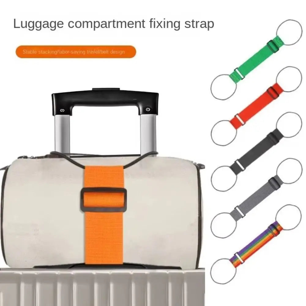 Elastic Adjustable Luggage Strap, Bungee Travel Security Belt, for Carry On, Secure Baggage Transport