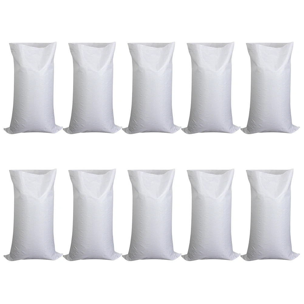 10Pcs Flood Control Sand Bag Empty Flood Resistant Plastic Fabric Heavy Duty Thick Sandbag Disaster-relief Sandsack