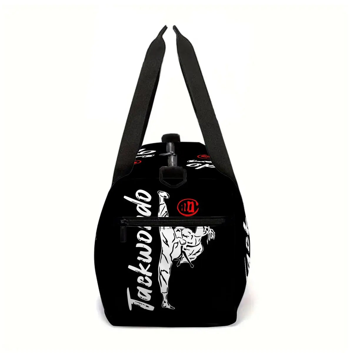 Taekwondo Judo 2D Flat Cartoon School Travel Bag Large Capacity Zipper Luggage Bag Best Gift for Boys Girls Fashion Style