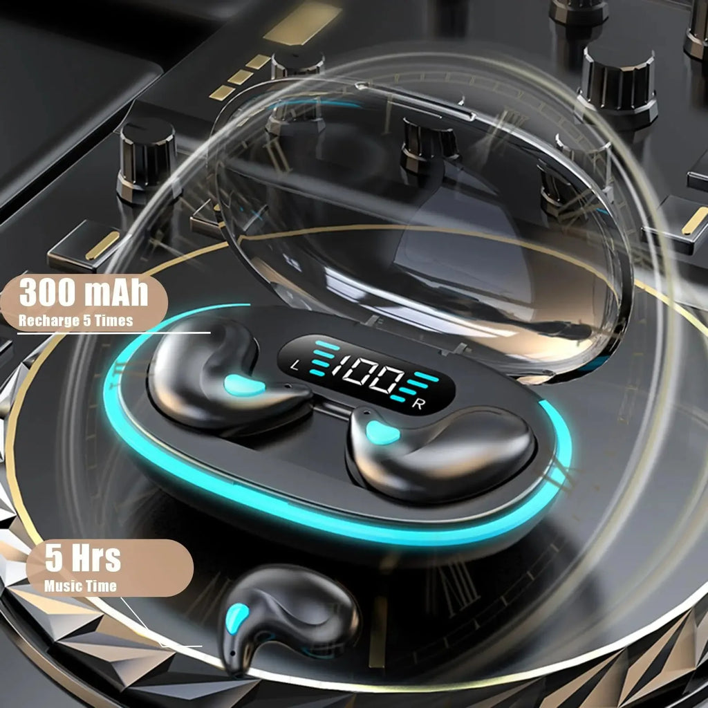 Bluetooth 5.3 Wireless Earbuds for Side Sleepers Mini Design Portable Audio for Small Ears Ultra-Mini Sleep Earphones With Mic