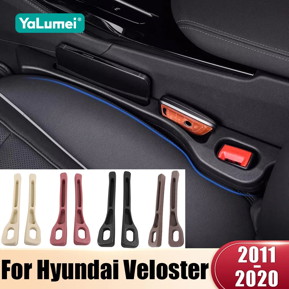 For Hyundai Veloster 2011 2012 2013 2014 2015 2016 2017 2018 2019 2020 Universal Car Seat Leak Proof Strips Side Seam Storage
