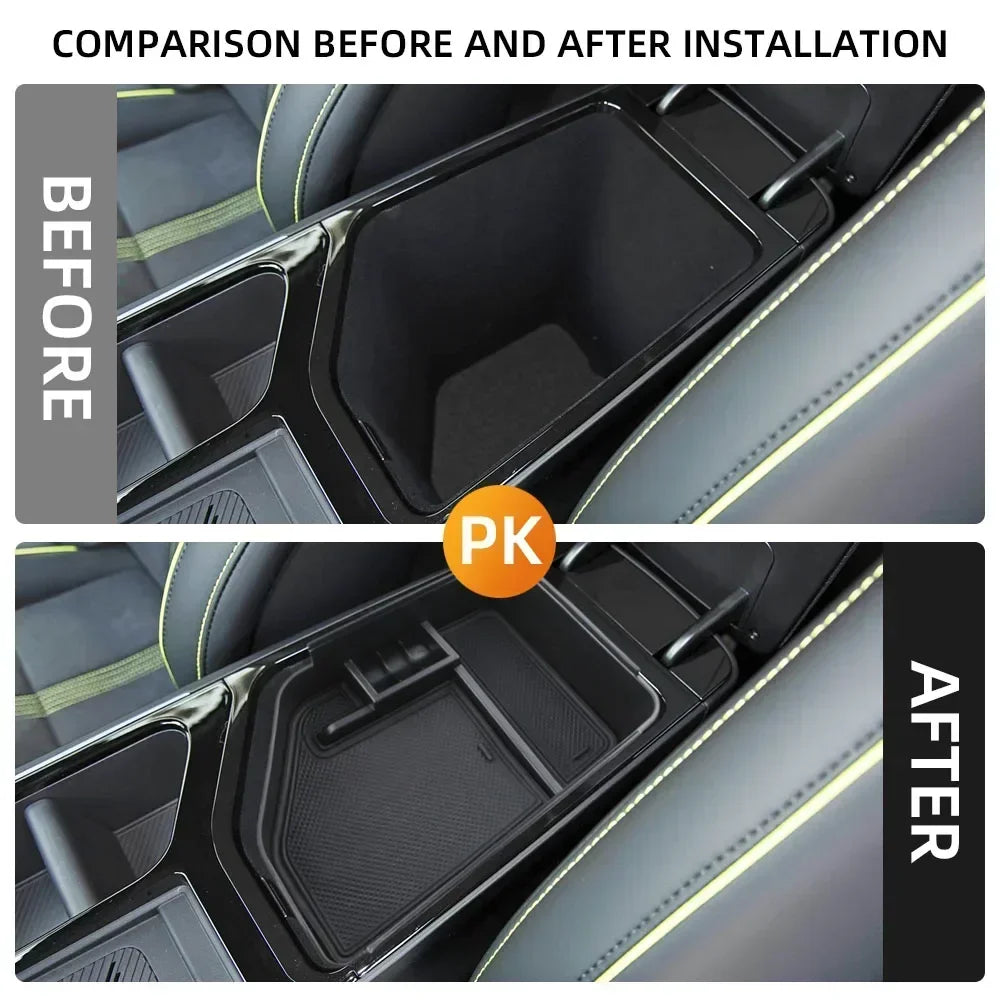 For Kia EV6 EV 6 2021 2022 2023 2024 2025 LHD Organizer Armrest Box Storage Tray Center Console Stowing Interior Accessories