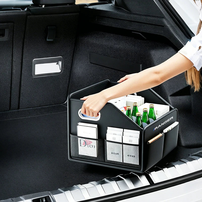 Car Trunk Storage Box For Ford Ranger T9 T7 T1 Raptor Stowing Tiding Storage Bag Car Storage Box & Organizer Auto Accessories