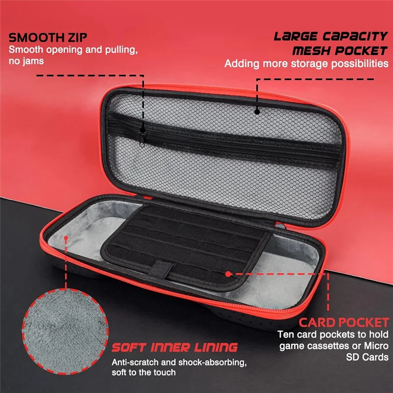 X12A-Carrying Case For Steam Deck, Shockproof Hard Travel Protective Case For Steam Deck Console And Games Accessori